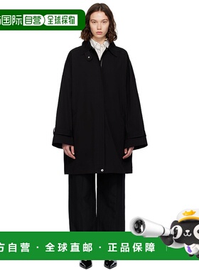 1h可退 香港直邮潮奢 TOTÊME 女士 黑色 Oversized 风衣 253WRO02