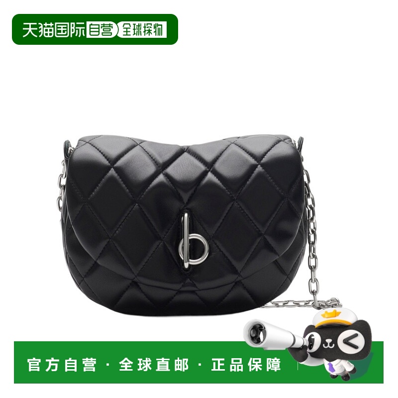 香港直邮BURBERRY 女士斜挎包 81047441 AW2024 黑色 Rocking Hor