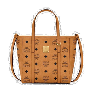 海外直邮Mcm女士迷你手提包经典老花满印菜篮子正品托特m