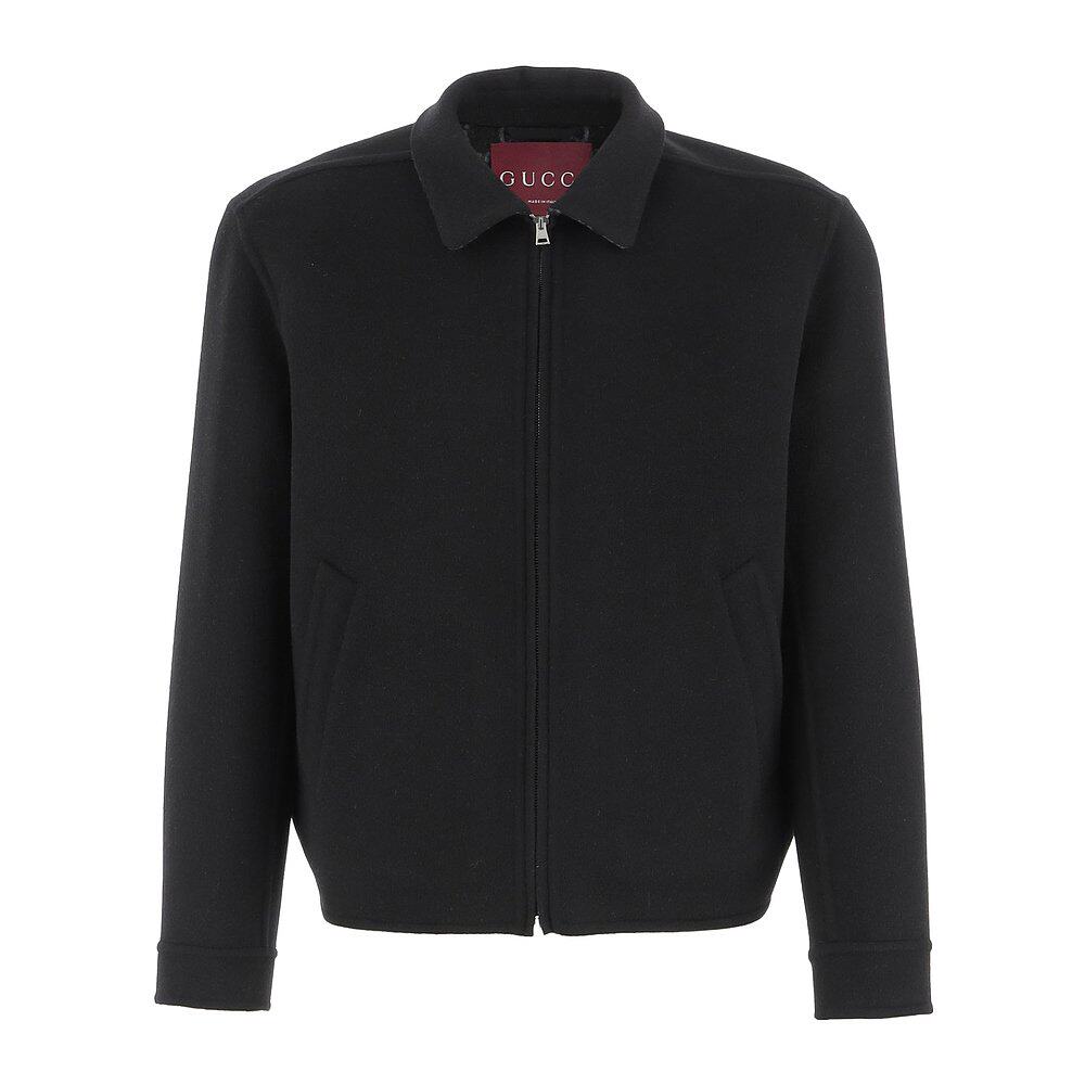 GUCCI 男士夹克 794813Z7AON1120 AW2025 黑色 长袖夹克