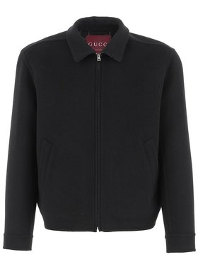 GUCCI 男士夹克 794813Z7AON1120 AW2025 黑色 长袖夹克