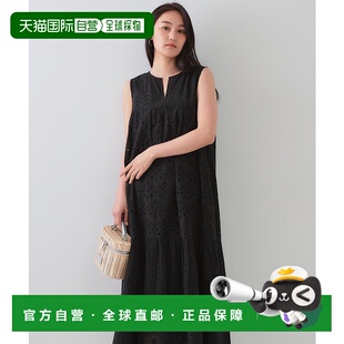 1h可退 日本直邮OPAQUE.CLIP 女士印度棉刺绣层叠连衣裙 63752020