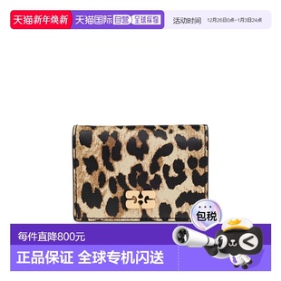 女士卡包 Wallet A65455898943 浅棕色 wit SS2025 香港直邮GANNI