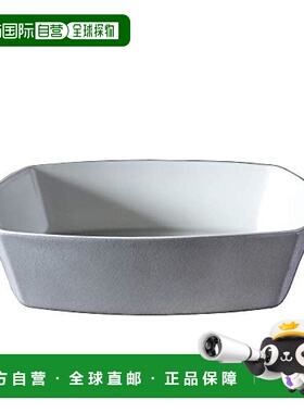 【日本直邮】TAMAKI 咖喱意大利面四角盘960ml灰色 T-933756陶瓷