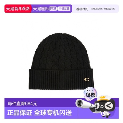 韩国直邮Coach蔻驰 士帽子306219674CO100292BLACK高级感正品