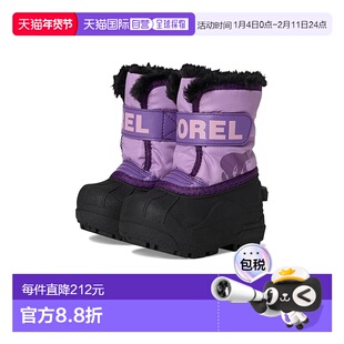 1h可退 香港直邮Sorel 冰熊 女童 Snow Commander 雪地靴(儿童)童