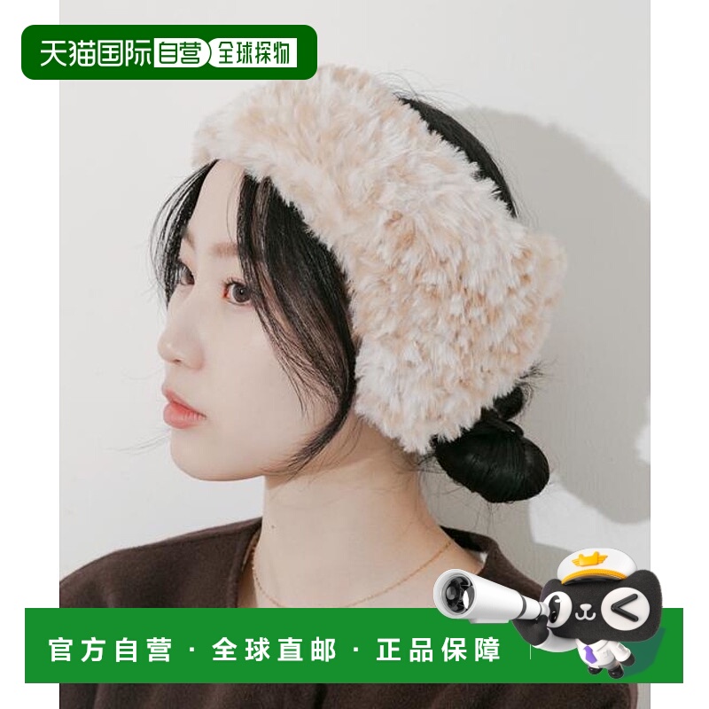 1h可退 日本直邮官方授权 SMELLY 毛绒翻盖发带发箍发饰配饰
