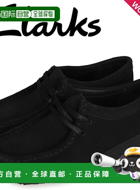 日本直邮Clarks其乐 袋鼠靴女式 WALLABEE 黑色 26155522