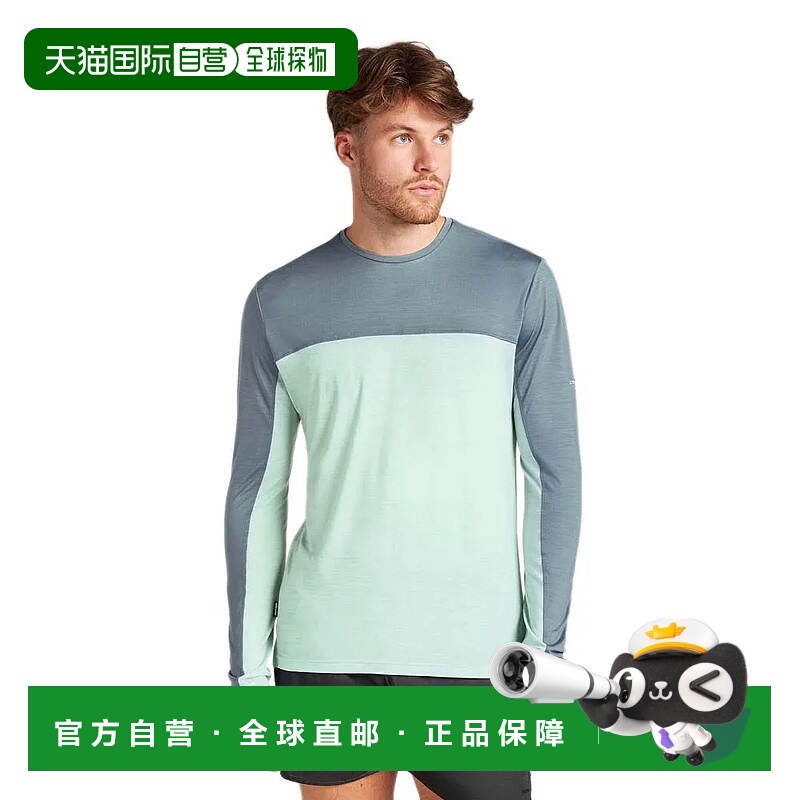 香港直邮ICEBREAKER 美丽诺羊毛 125 Cool Lite Sphere 色块拼接T