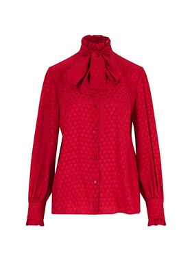 潮奢 Valentino 华伦天奴 女士 红色衬衫 7B3AB7T89HT