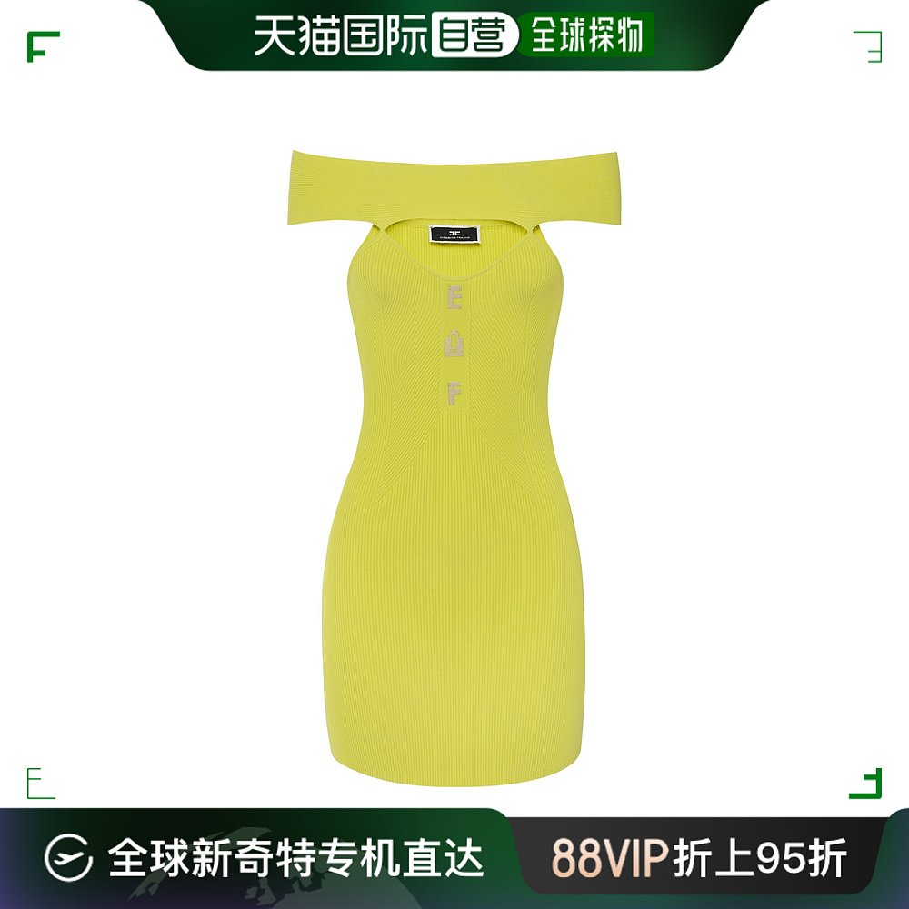 香港直邮潮奢 Elisabetta Franchi 女士 字母迷你连衣裙 AM68B42E 女装/女士精品 连衣裙 原图主图