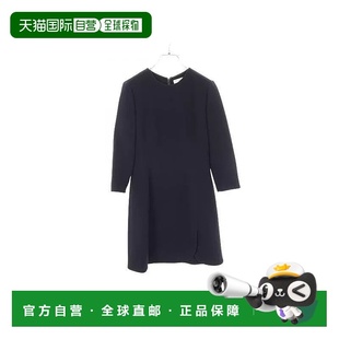 日本直邮中古Dior迪奥女B级9新one piece连衣裙羊毛上衣蓝色