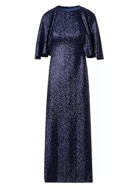 美国直邮akris女士连衣裙 圆领长袖紧身超长款修身时尚优雅女装