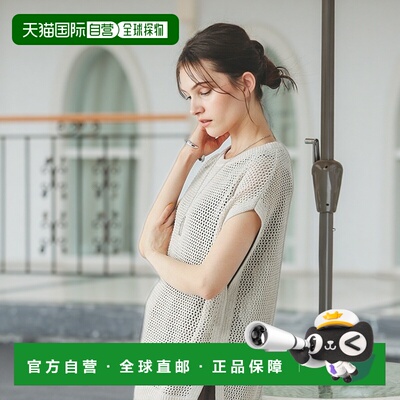 1h可退 日本直邮GLOBAL WORK 女士夏季透气网眼针织短袖上衣 3204