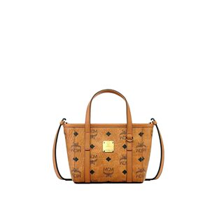 SS2026 Sho MCM MWPFSMT03CO001CO Top Zip Toni 女士手提包 棕色