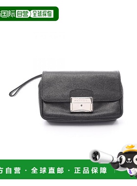 日本直邮中古Bvlgari宝格丽男包B级9新second bag手提包牛皮手拿