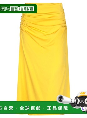香港直邮THEORY 希尔瑞 女士 中长半身裙 yellow黄色 舒适时尚