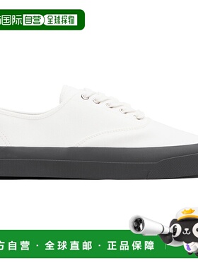 1h可退 香港直邮潮奢 MAISON KITSUNE 男士 白色 Canvas Lace-Up