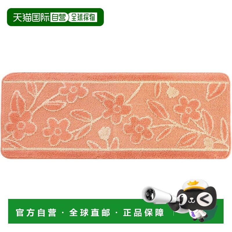 【日本直邮】OKA Repo 45x120 厨房垫  约45cm x 120cm 粉色（可