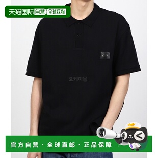 韩国直邮NEIL BARRETT MY70223A宽松穿孔乳头Polo衫短袖珠地网眼