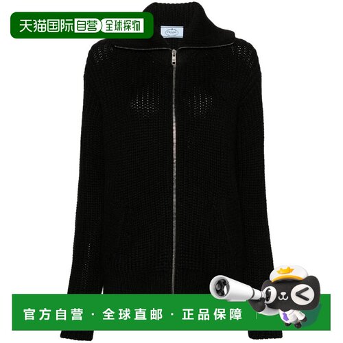 香港直邮PRADA 女士针织衫 P25I99S21210KMF0002 SS2024 黑色