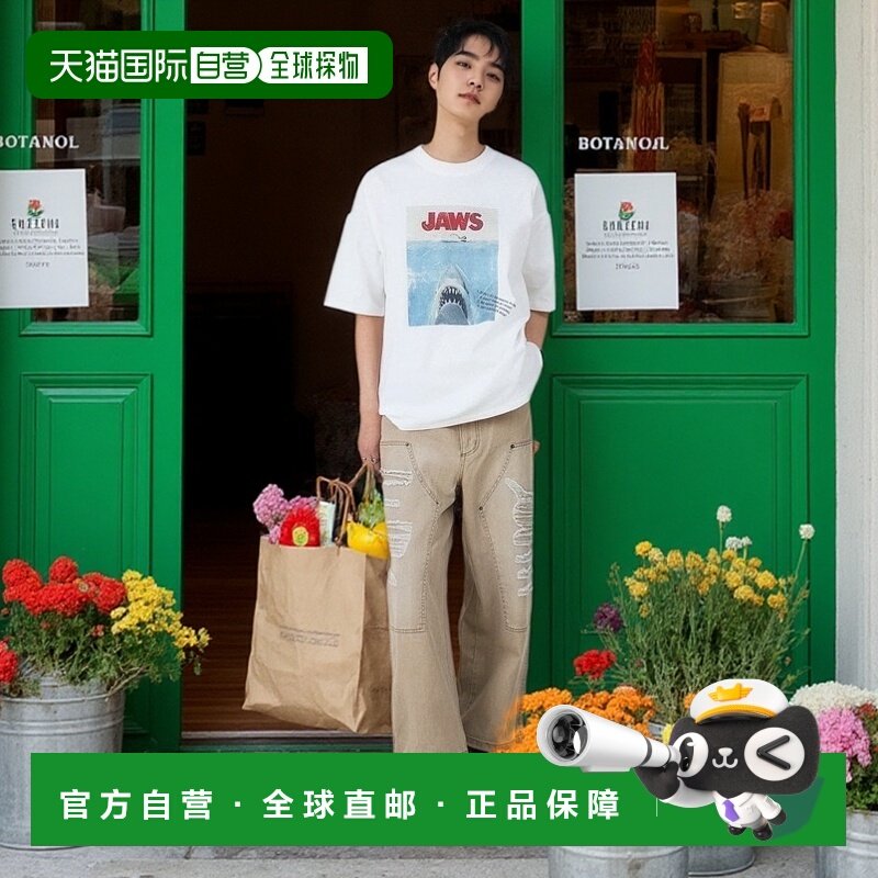 1h可退 日本直邮WEGO 2025春夏款JAWS电影图案T恤 MC25SS03M0004