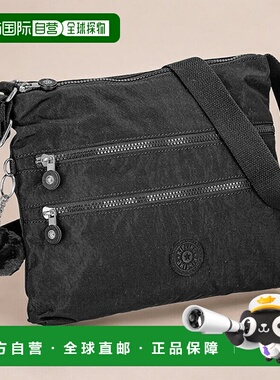 日本直邮Kipling 女士单肩包 K13335P39 黑紫色斜挎品牌高级时尚