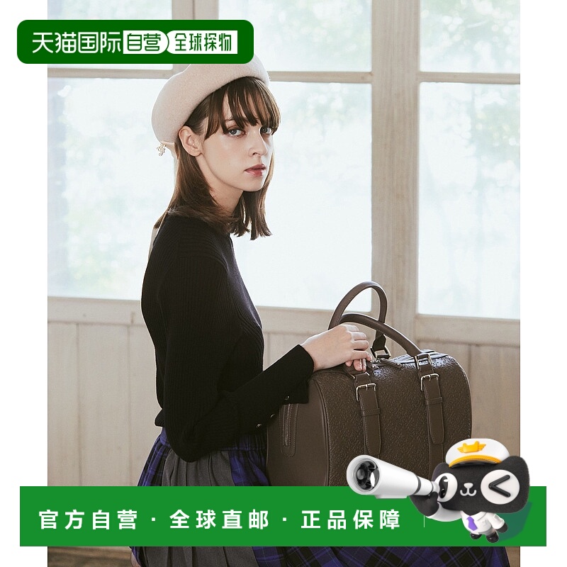 1h可退 日本直邮Maison de FLEUR 女士压纹波士顿包 8A44F0J2200