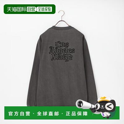 1h可退 日本直邮XLARGE 男士 纯棉老式英文字刺绣长袖T恤 1012610