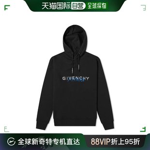 黑色棉质标志连帽衫 香港直发GIVENCHY纪梵希男士 BMJ06U30AF