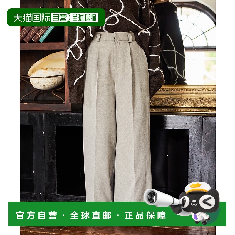 1h可退 日本直邮mysty woman 女装 半宽松西裤 中缝设计 易打理聚