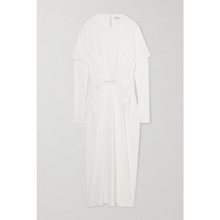 垂坠平纹布超长连衣裙 潮奢 女士 罗意威 S800Y51X09 LOEWE