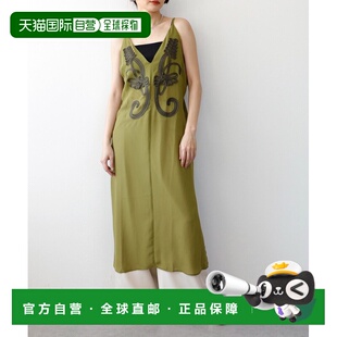 1h可退 日本直邮Three Four Time 女士刺绣图案吊带连衣裙 856140