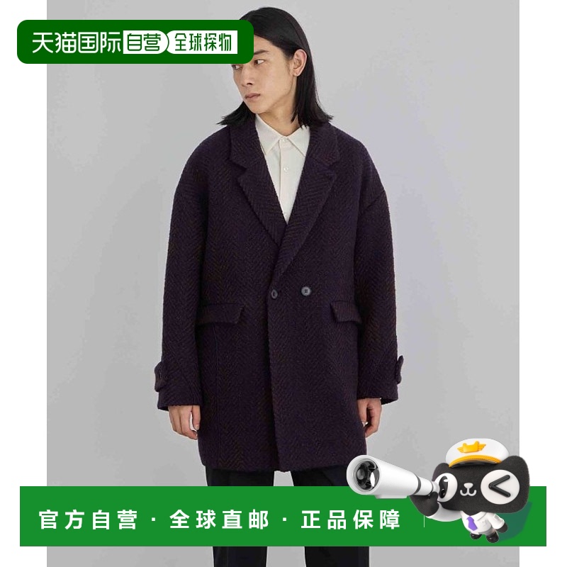 1h可退 日本直邮UNITED TOKYO男士羊毛中长款外套 冬季保暖不透明