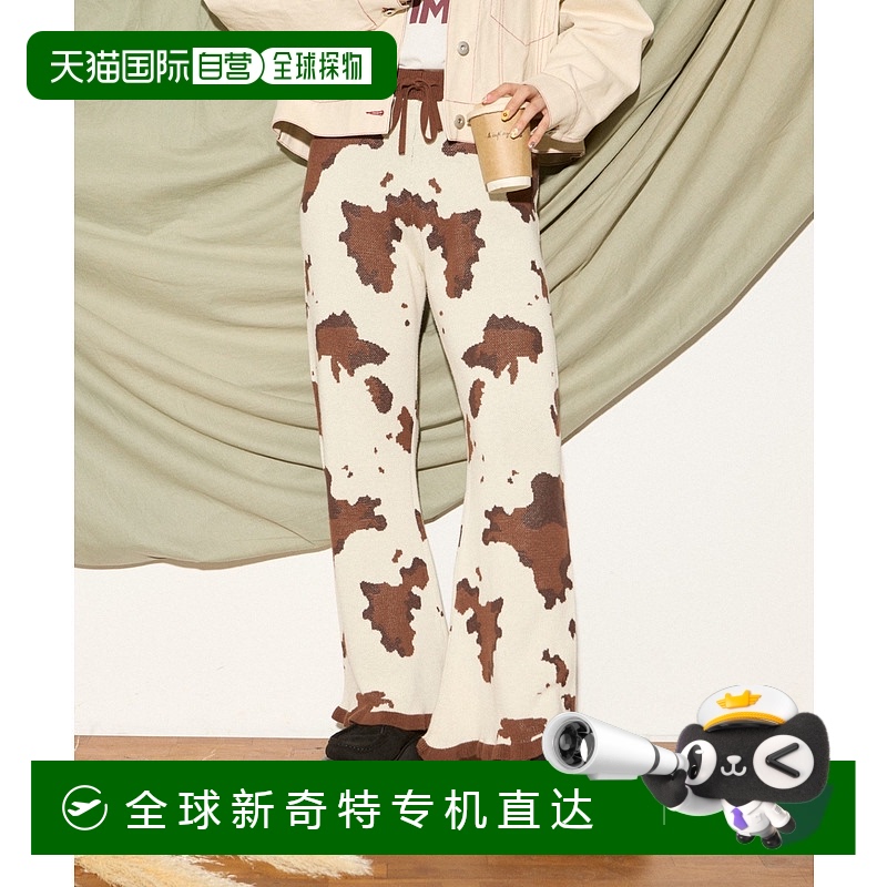 1h可退 日本直邮HELLO.SANFRANCISCO 女士牛仔纹针织喇叭裤 TYZ10