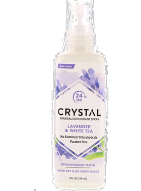 香港直邮Crystal Body Deodorant净味喷雾薰衣草白茶香70g正品
