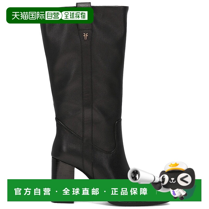 自营Frye Alex Slouchy Mid leather Boot - black 美国奥莱直发