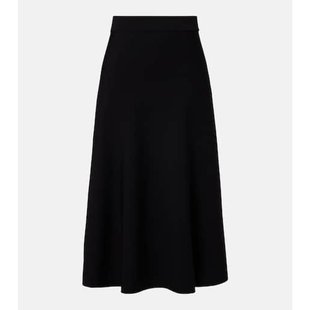 MaxMara crêpe 麦斯玛拉 Lazio 褶裥中长半身裙 女士 潮奢