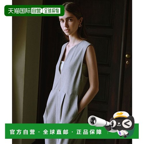 日本直邮UNITED ARROWS 宽松风仿粗花呢高领连身裙 GR1634EW03653