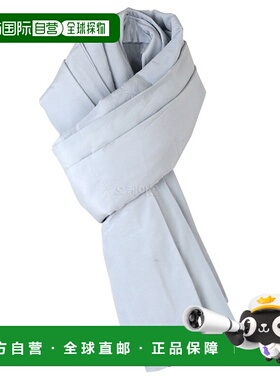 韩国直邮AURALEE 绗缝浅色丝棉披肩 浅蓝色 (A23AM04SP) 围巾