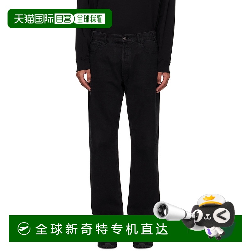 香港直邮潮奢 The Row 男士 黑色 Burt 牛仔裤 604W3446宽松