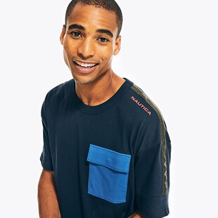 Nautica Mens Pocket Shirt 直发 navy 美国奥莱