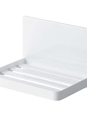 日本直邮Yamazaki山崎磁性肥皂托盘 沥水 白色 W12XD8.7XH8cm