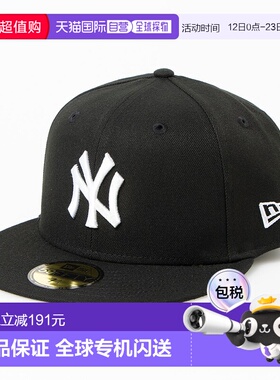 日本直邮New Era 59FIFTY 棒球帽 [NE3448EM007140] 黑色x白色