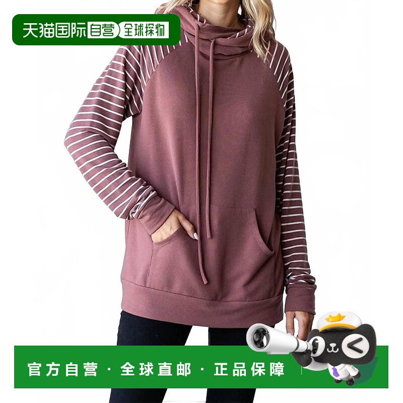 自营7th rayNolan Draw String连帽衫粉红色 美国奥莱直发