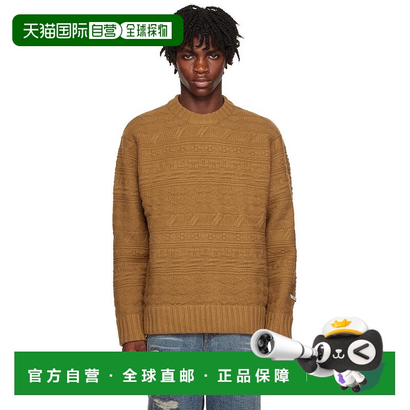 1h可退 【美国直邮】ADER error|棕色大毛衣