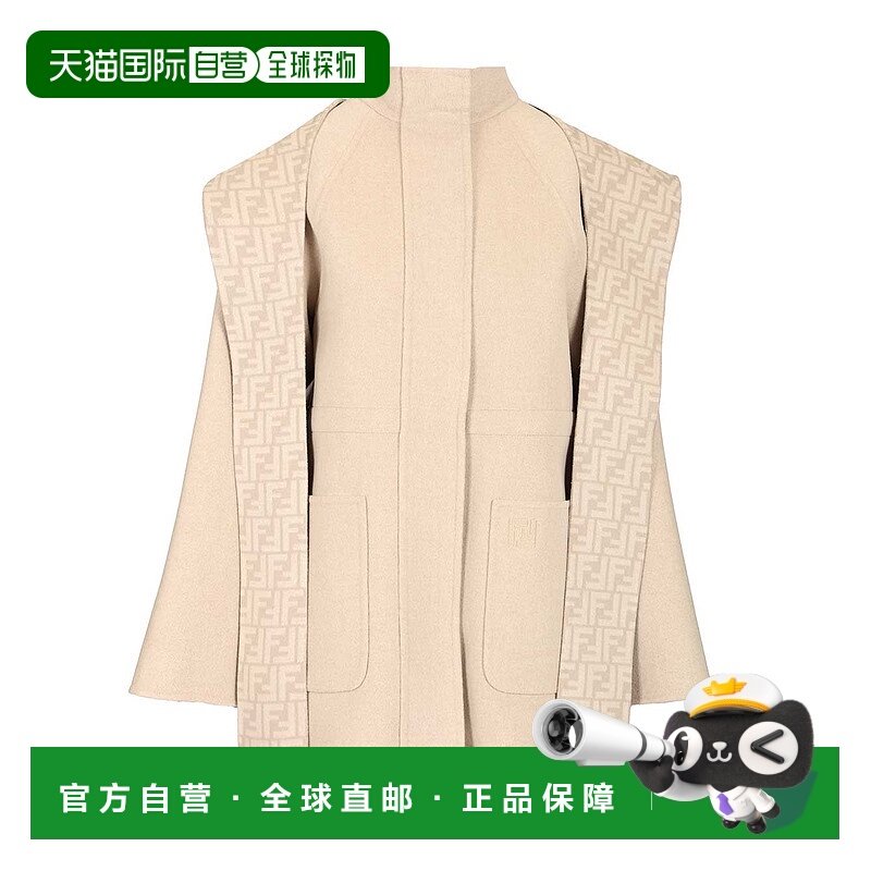 香港直邮FENDI 女士西服 FJ7587A5HDF1MYZ AW2025 花色 Wool coat