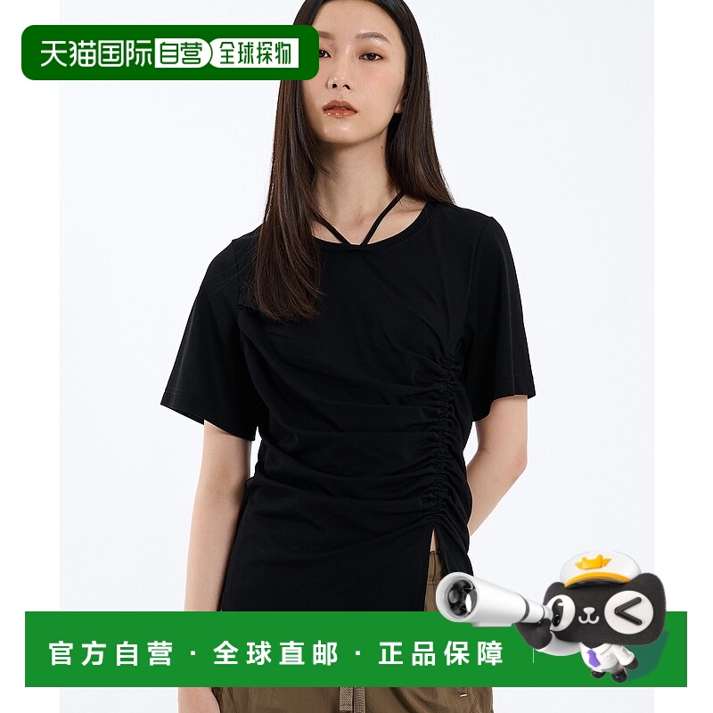 1h可退 日本直邮PUBLIC TOKYO女装不对称褶皱露肩上衣 165422007