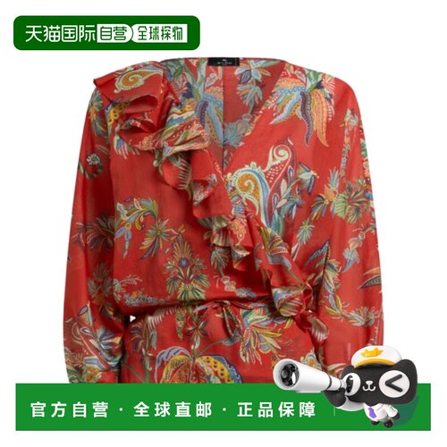 香港直邮ETRO 女士衬衫 WRJA019699SA51HX0860 AW2026花色泡泡袖