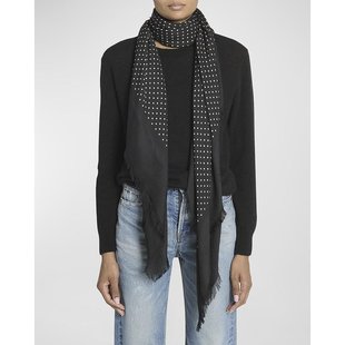 美国直邮 圆点莫代尔混纺时尚 Yves Laurent 高级感正品 Saint